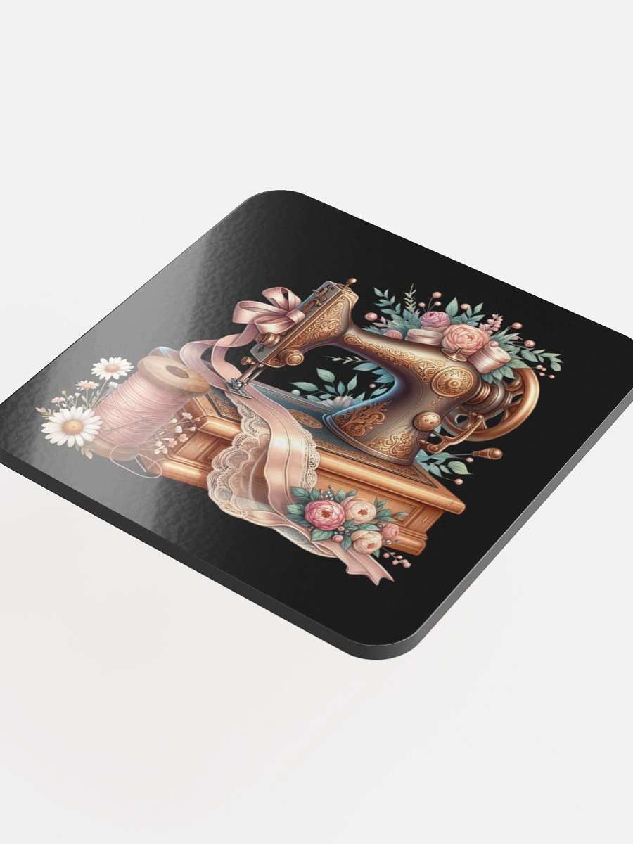 Vintage Sewing Machine Floral Coaster Set product image (4)