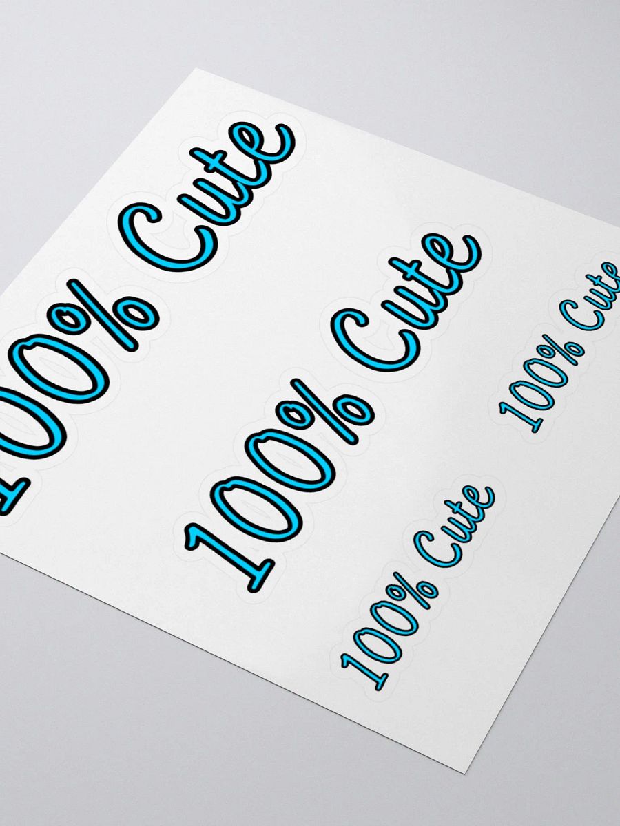 100% Cute Sticker (Blue) product image (3)