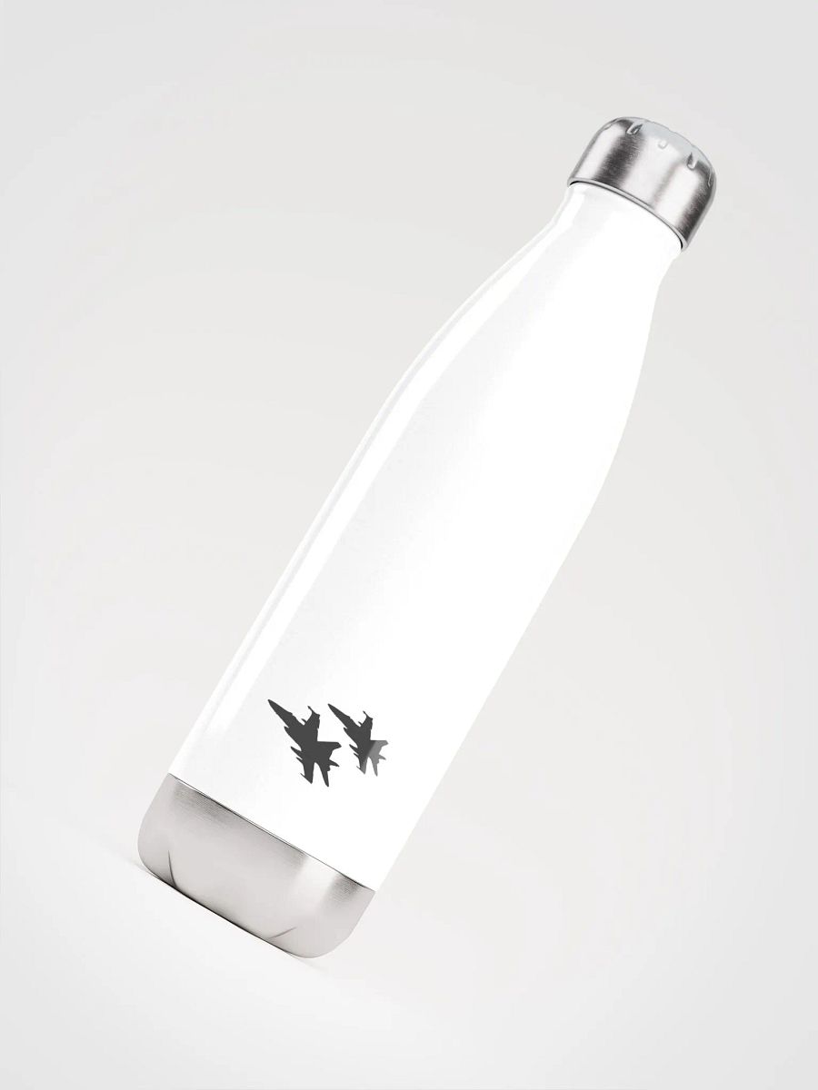 Twin Hornets Logo Water Bottle, White product image (4)