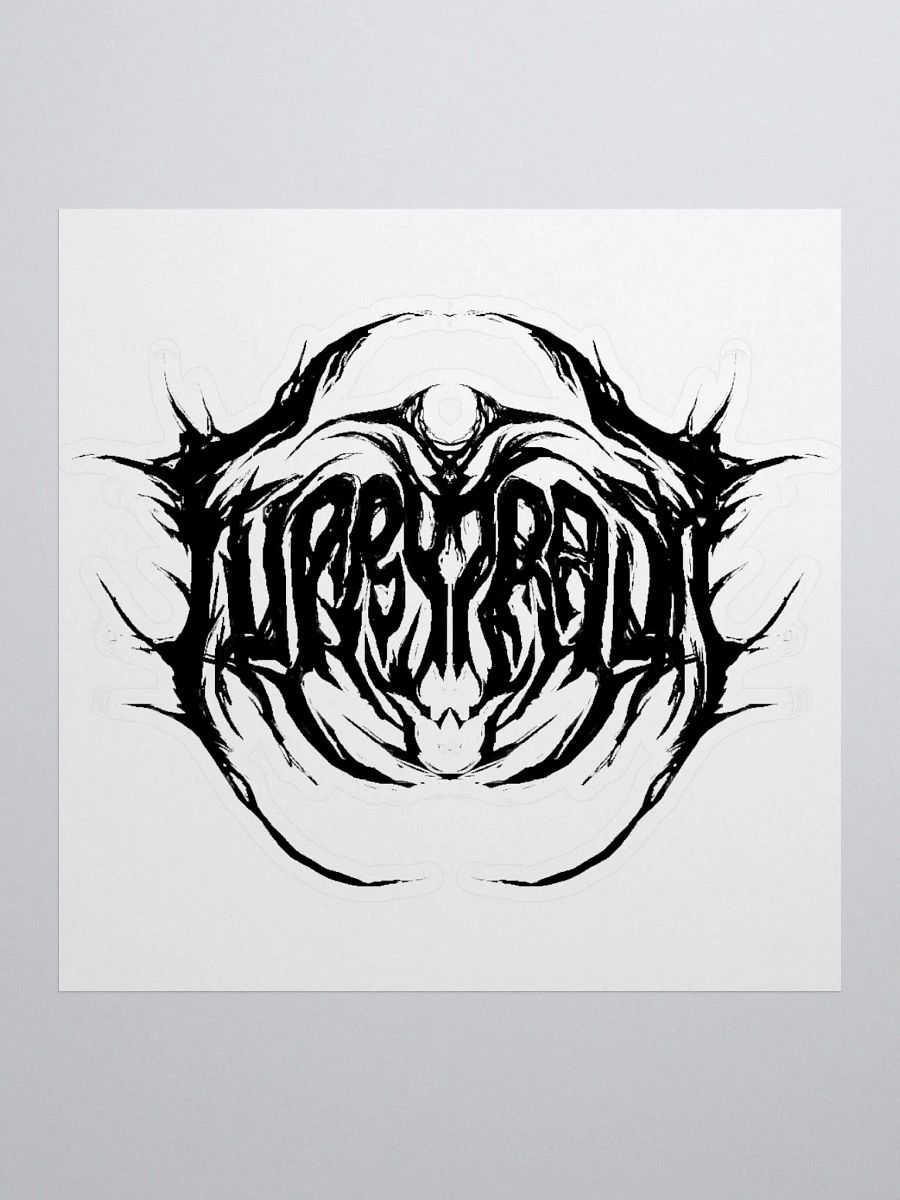 Furry Trash Metal Logo Sticker product image (1)