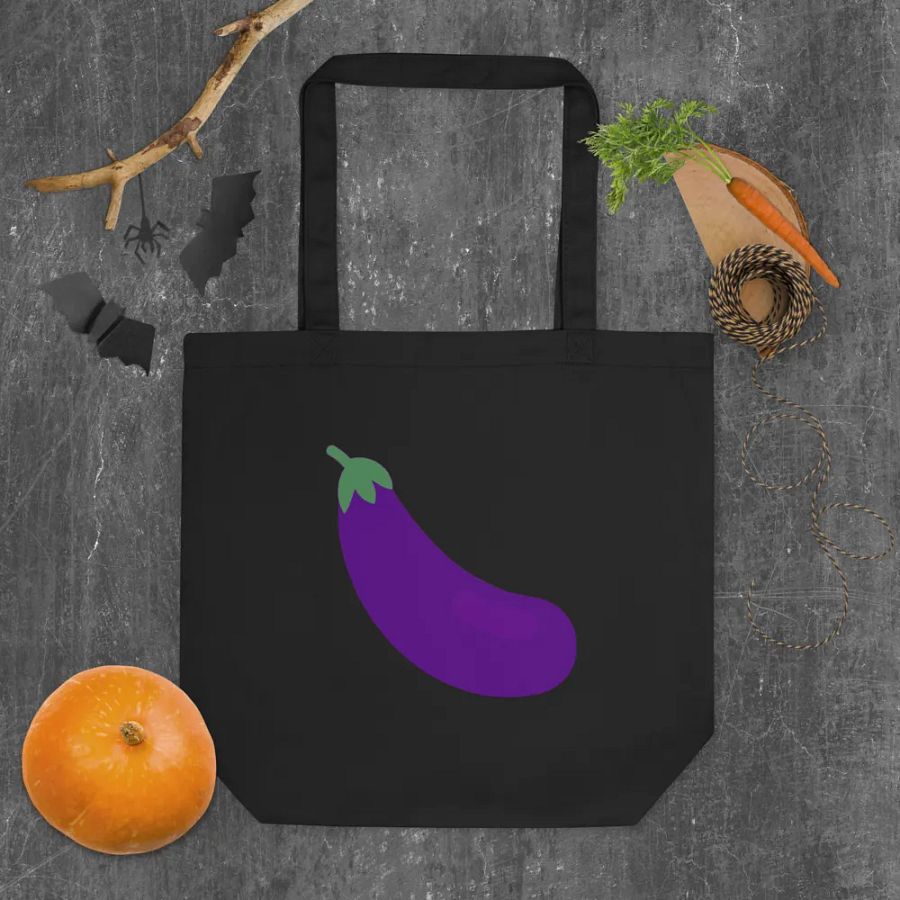 I Love Eggplant Tote Bag product image (4)