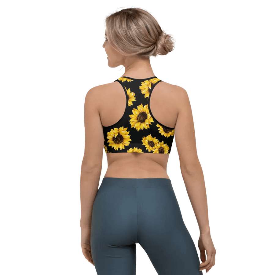 Sunflower Printed Sport's Bra product image (10)