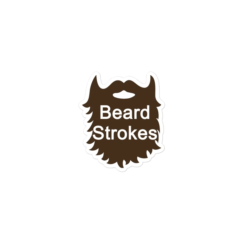 Brown Beard Strokes Magnet product image (1)