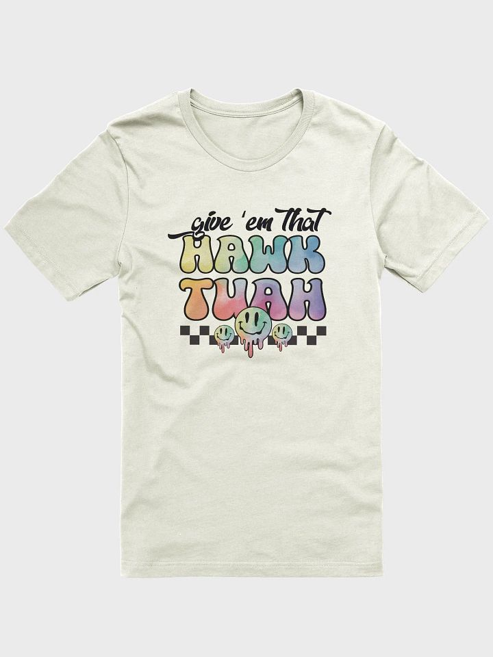 Hawk Tuah shirt, give them that hawk tuah Tshirt, smiley emoji groovy sassy tee product image (1)