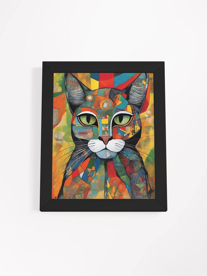 Vibrant Cat Mosaic Framed Poster product image (4)