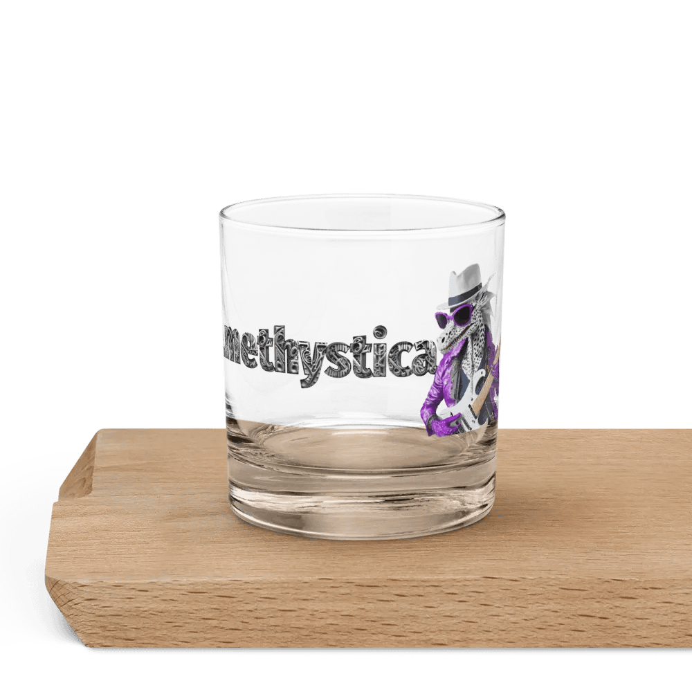 Rocks glass: Rock On Dragon with Guitar product image (5)
