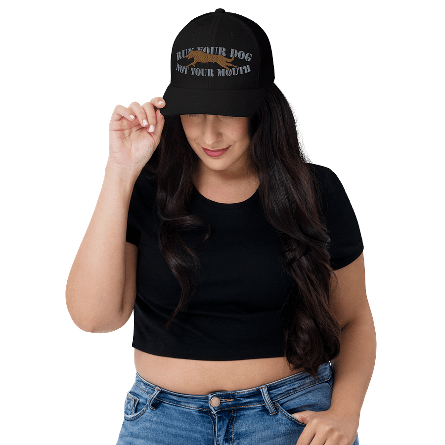 Run Your Dog, Not Your Mouth Retro Trucker Hat - Adult Unisex product image (4)