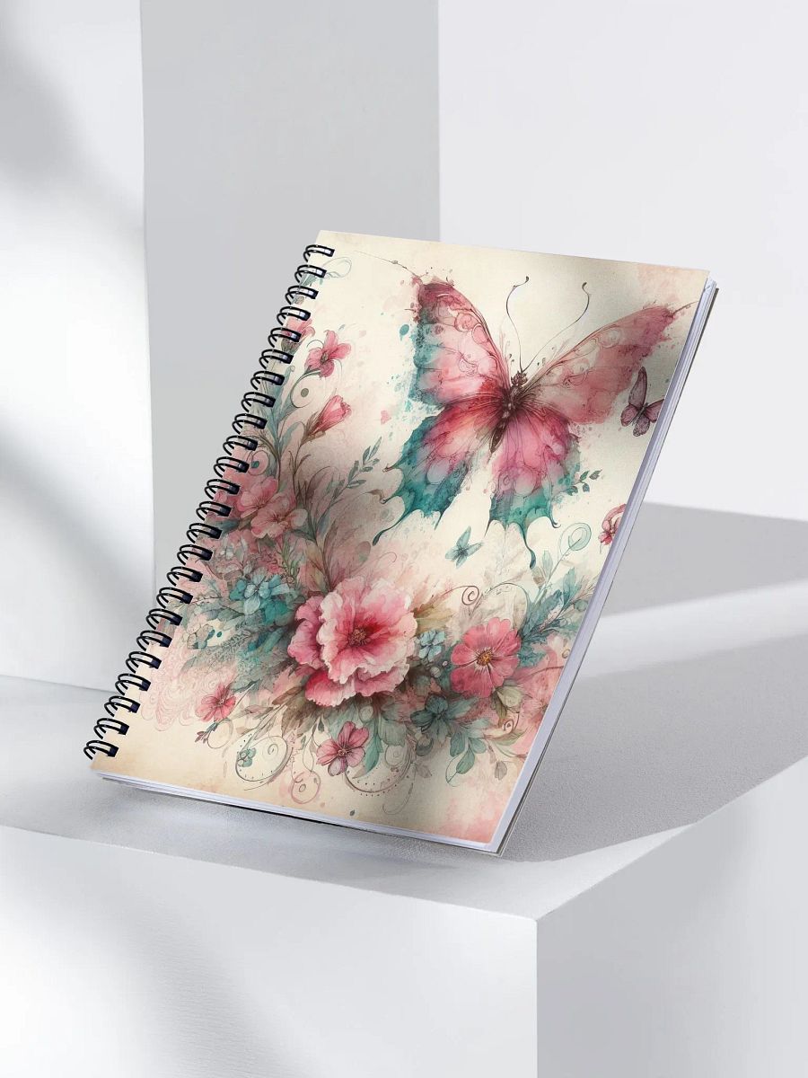 Pink Watercolored-Spiral Notebook product image (3)