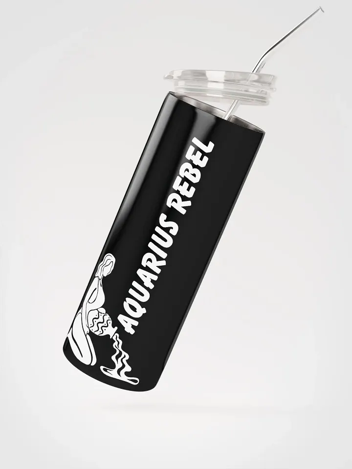 Aquarius Rebel Stainless Steel Tumbler: Celebrate Zodiac Vibes! ♒ product image (2)