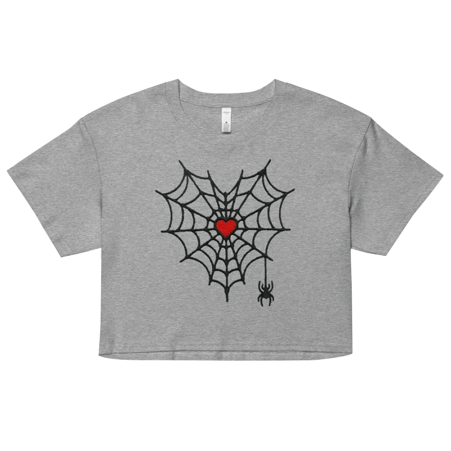 Gothic Love Spiderweb Crop Top product image (1)