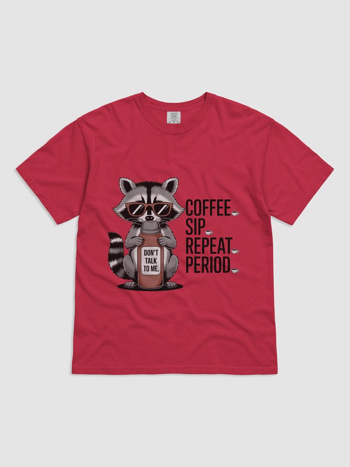 Sassy Raccoon Coffee Lover T-Shirt product image (9)