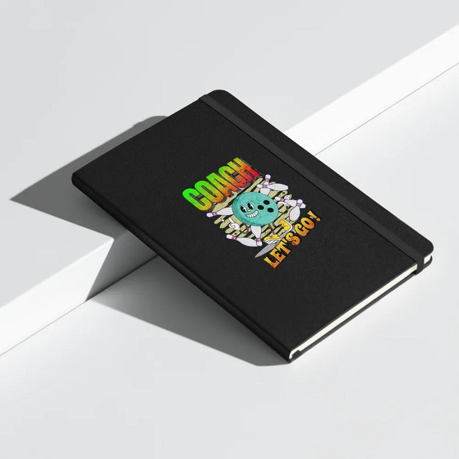 Retro Mascot Coach Bowling Motivational Hardcover Journal product image (8)