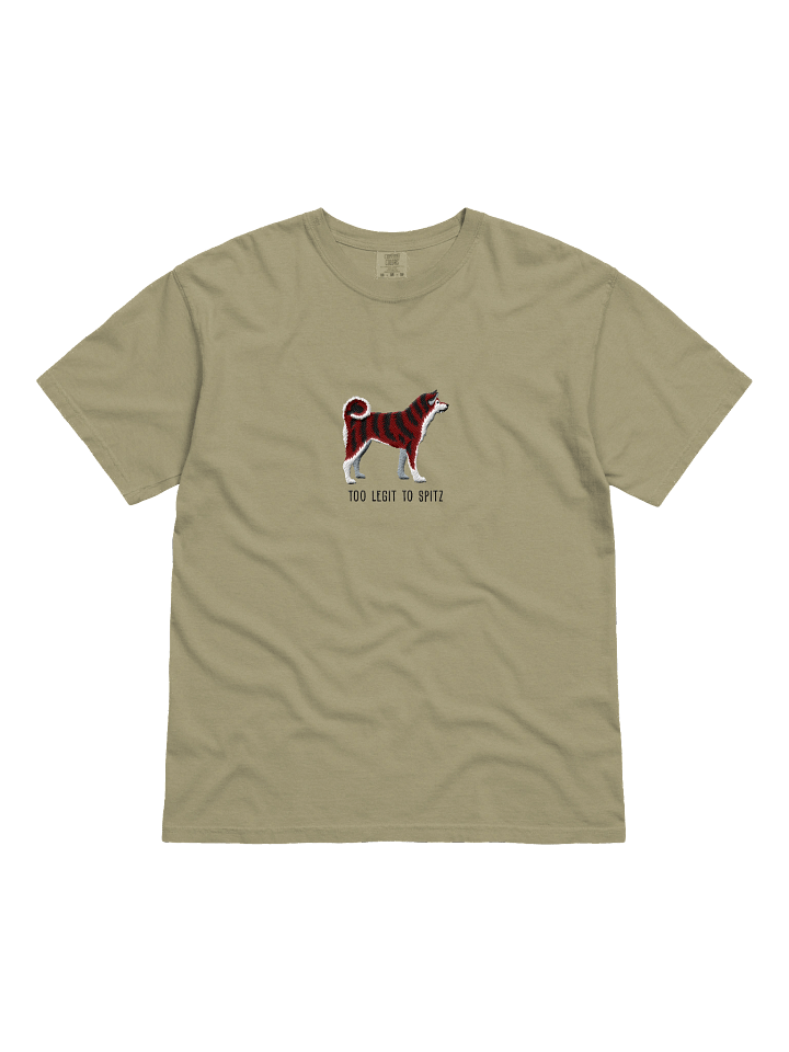 Too Legit to Spitz T-Shirt(Embroidered) of a Japanese Akita Inu(Red Brindle) product image (6)
