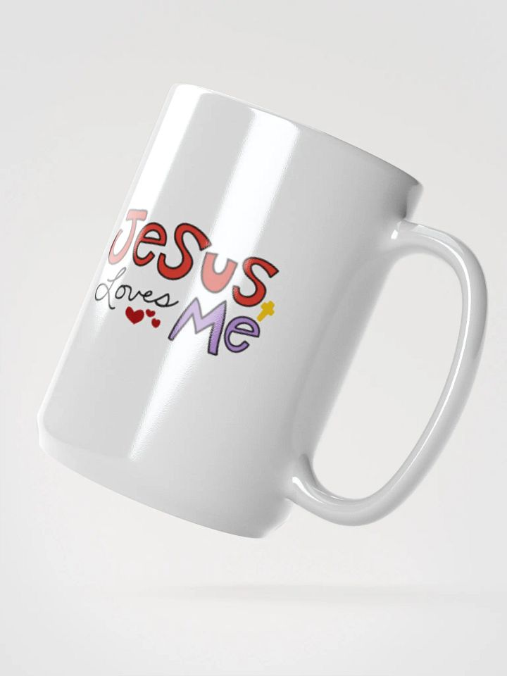 Jesus Loves Me White Ceramic Mug product image (2)