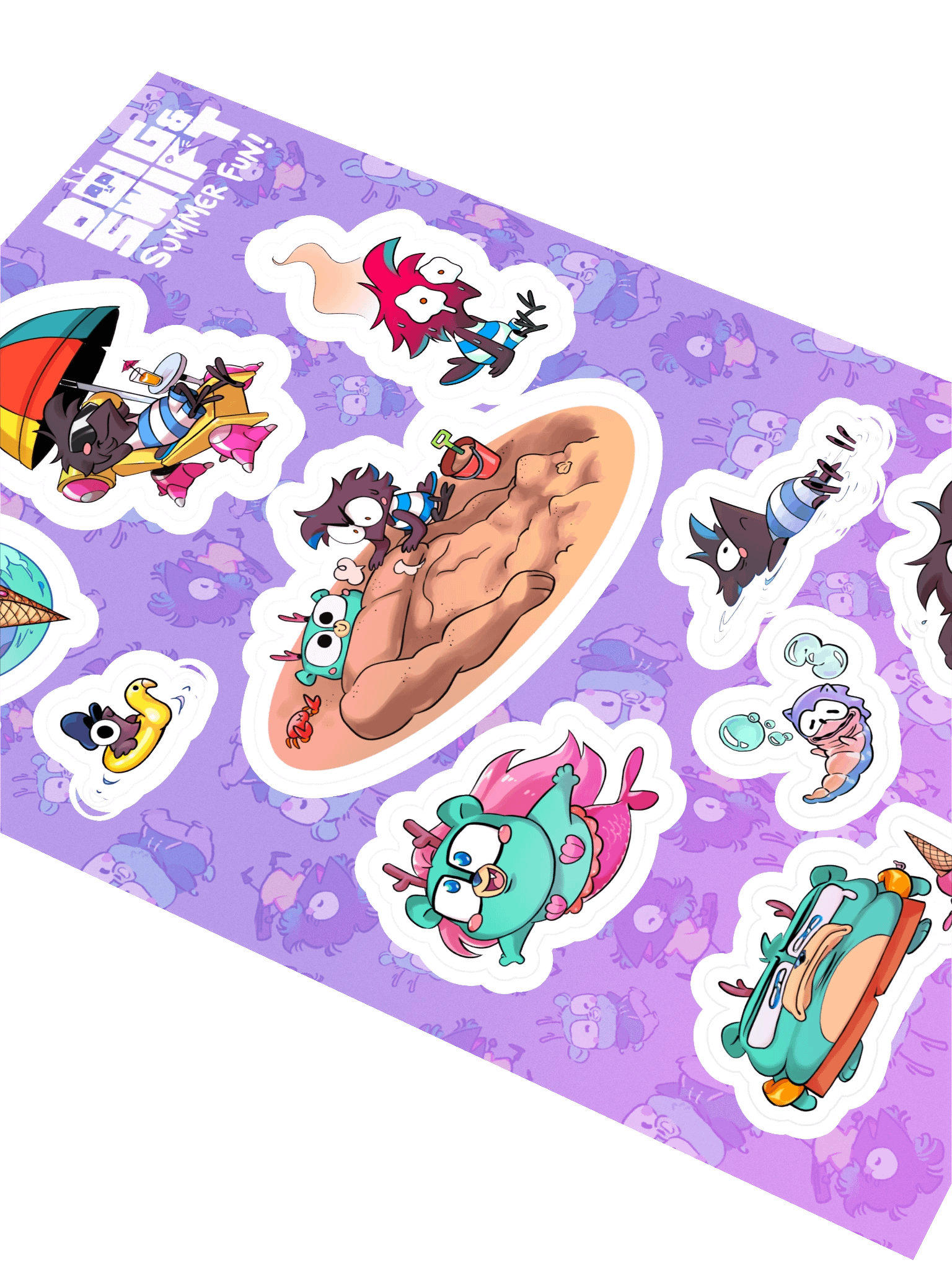 Fun in the sun sticker sheet product image (2)
