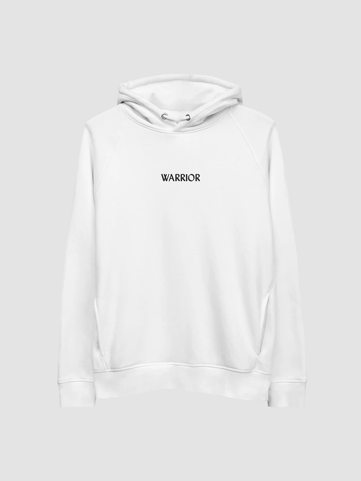 Warrior Premium Hoodie (Embroidery - White) (With Side Pockets) product image (1)