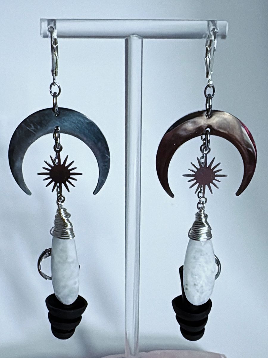 Moonstone Goddess Bass Busterz Earrings product image (1)