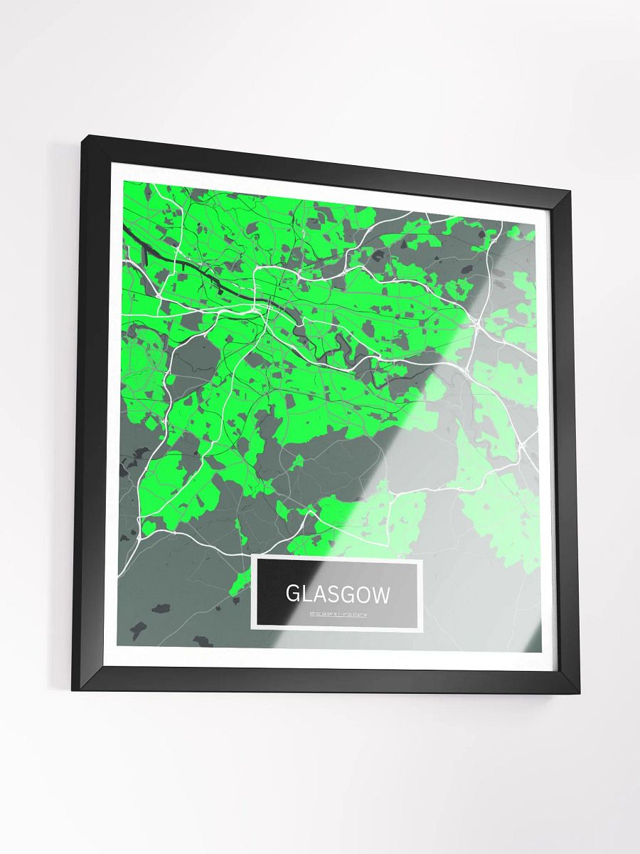 Framed Square Glasgow Art Maps product image (3)