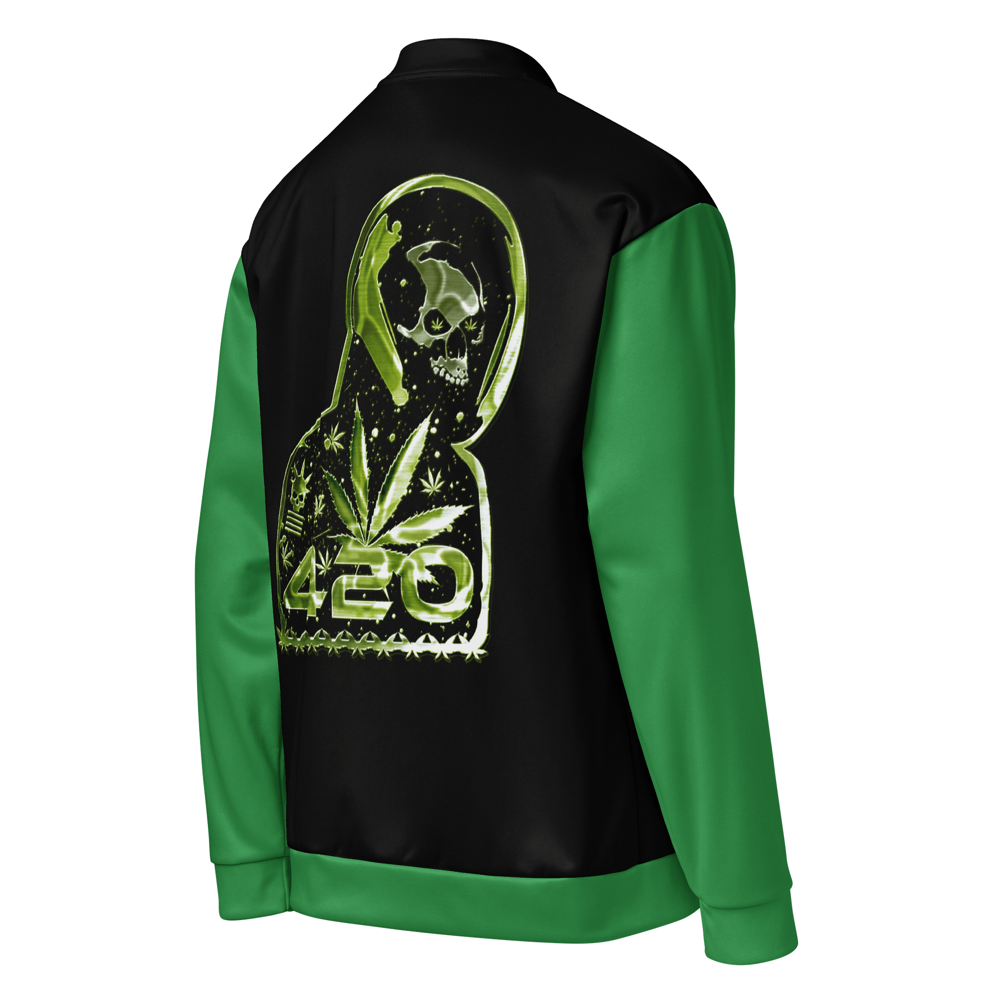 420 Green Sleeves Bomber Jacket product image (4)