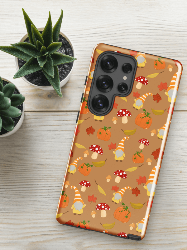 Fall with my Gnomies in Brown Pattern Samsung® Tough Case product image (1)