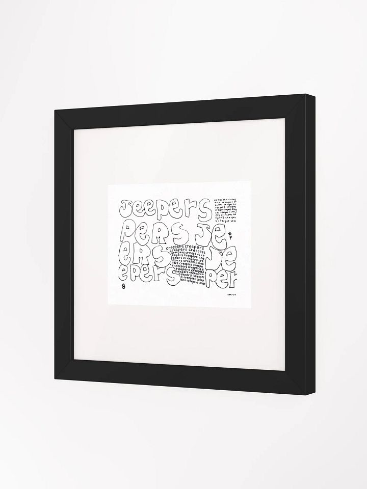 jeepers creepers Panel Card Print Framed product image (2)