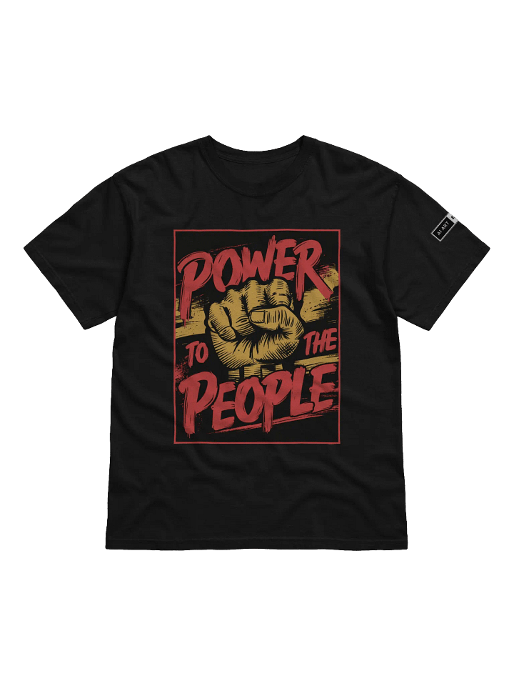 "POWER TO THE PEOPLE" 100% cotton T-shirt product image (1)