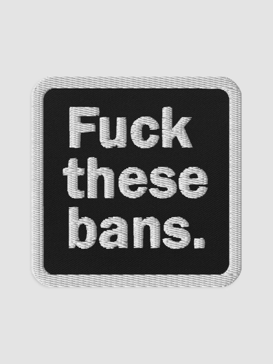 Black Fuck These Bans Patch product image (1)