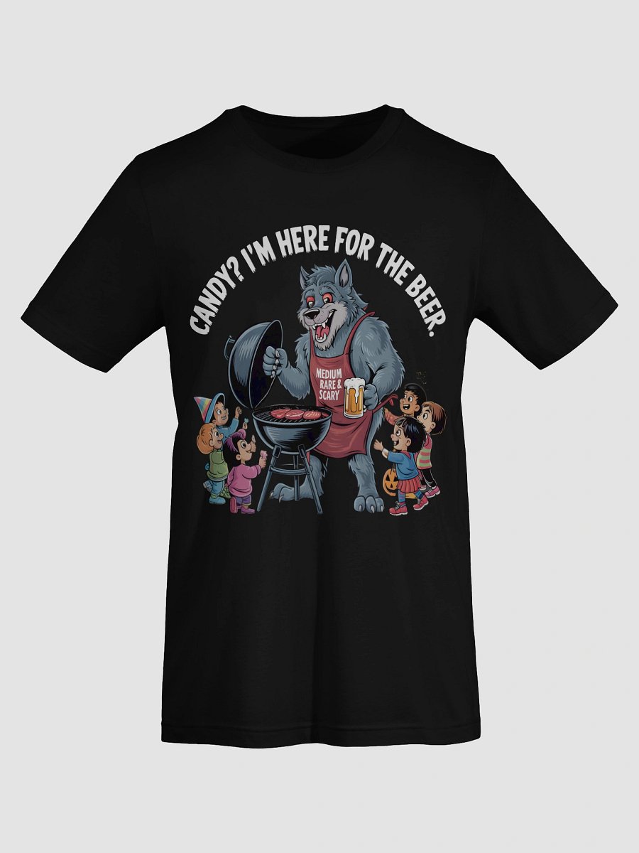 Medium Rare & Scary Wolf With Beer T-Shirt product image (70)