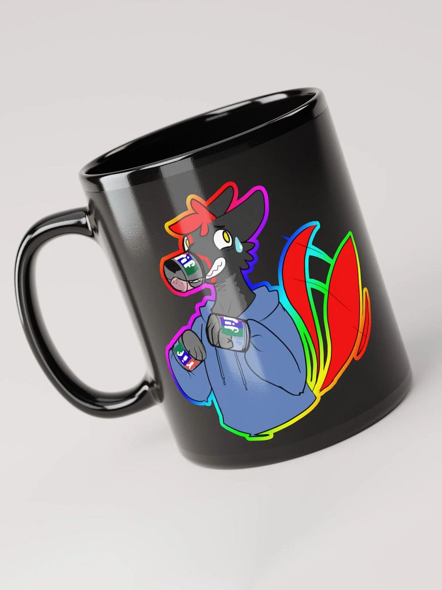 Stuck in the peanut butter Black Glossy Mug product image (5)