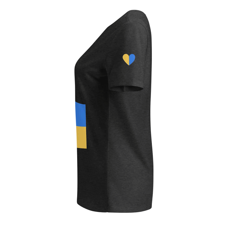 Ukrainian Flag Inspired Relaxed V-Neck T-Shirt product image (29)