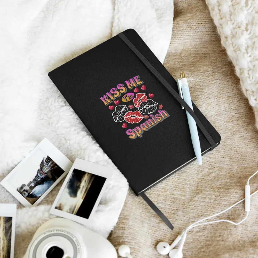 Kiss Me Im Spanish Hardcover Notebook product image (9)