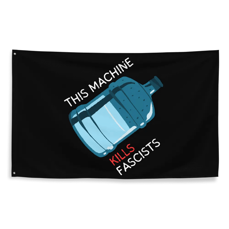 Gaza Solidarity Water Jug Flag