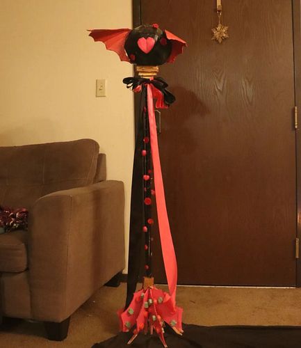 I just realized I didn't post final pics of the new scepter, but here are some and the outfit I made for my OC based on the s...
