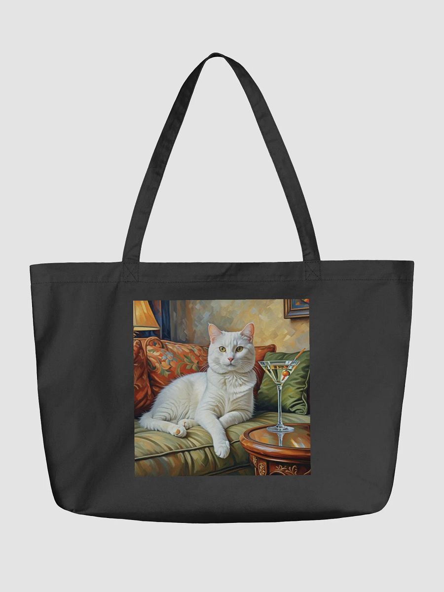 CLASSEY CAT ON COUCH NEXT TO MARTINI product image (1)