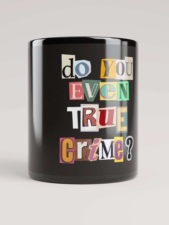 Ransom Note Style Black Glossy Mug product image (1)