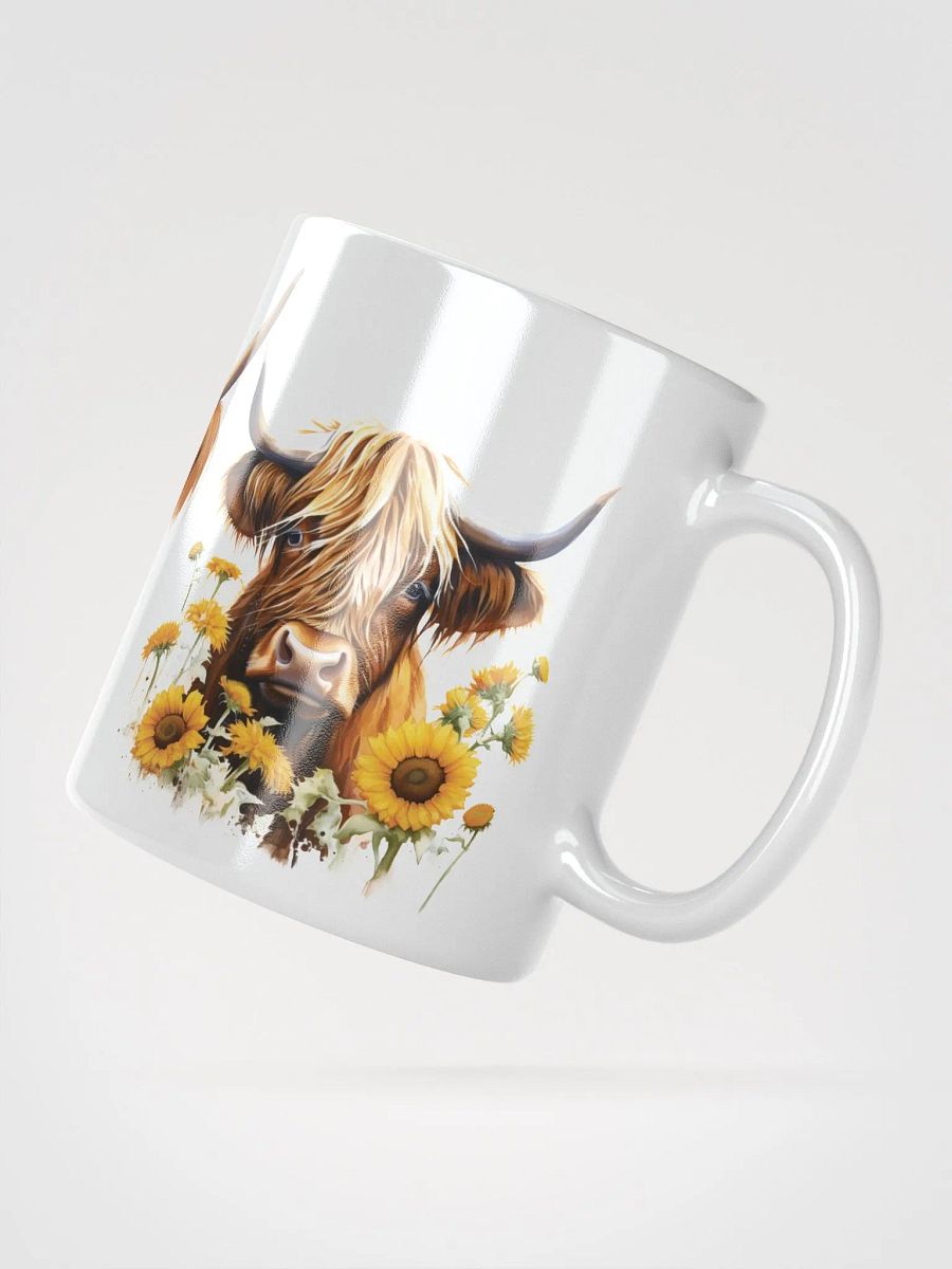 Highland Cow Trio White Glossy Mug product image (11)