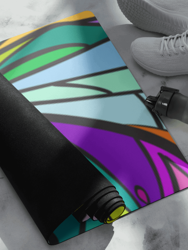 Vibrant Harmony Yoga Mat - Wave at Sunset product image (3)