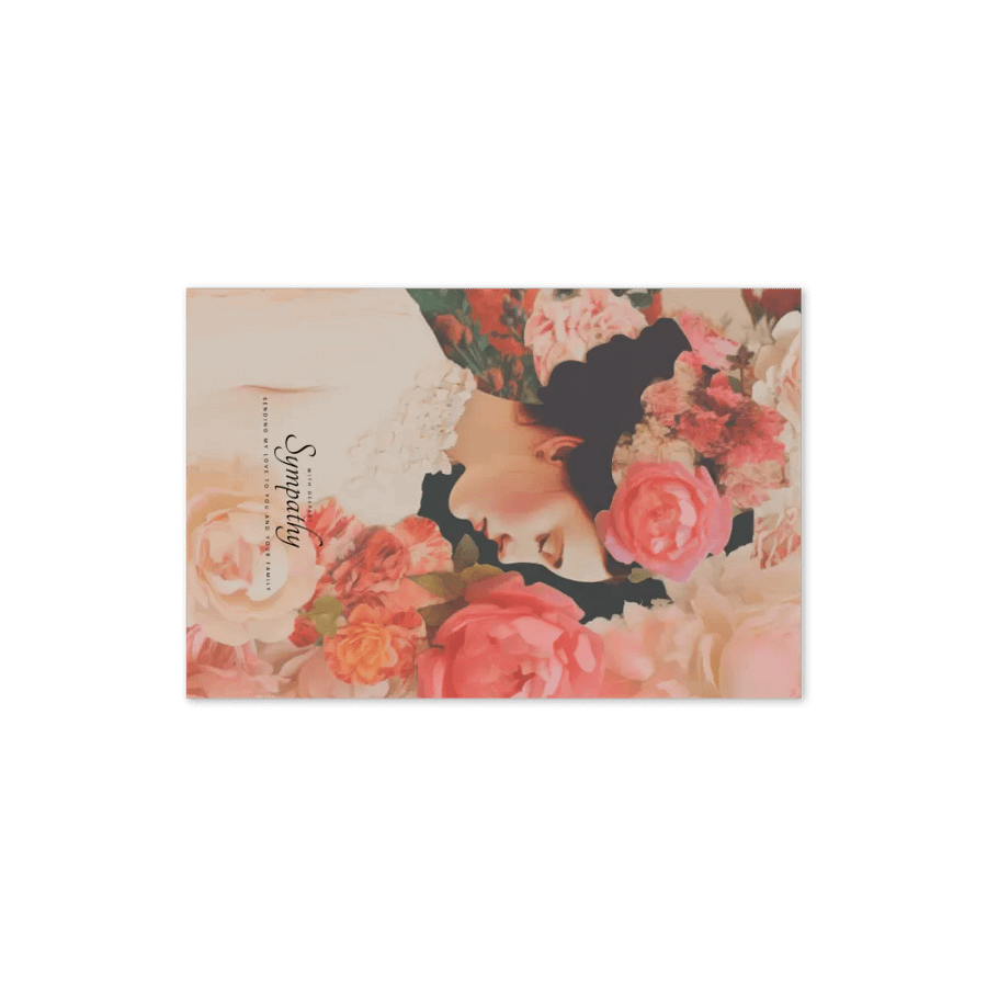Vintage Blossom Botanicals Sympathy Card product image (3)
