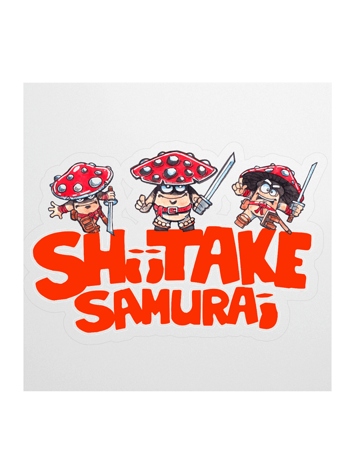SHIITAKE SAMURAI STICKER product image (1)