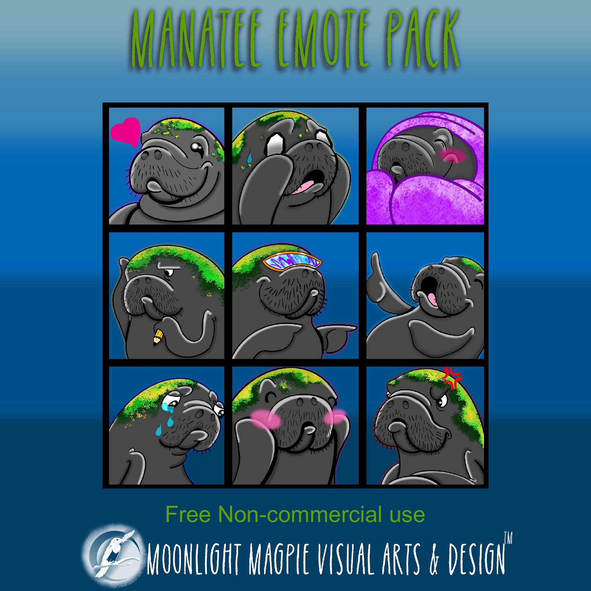 FREE Manatee Emotes product image (1)