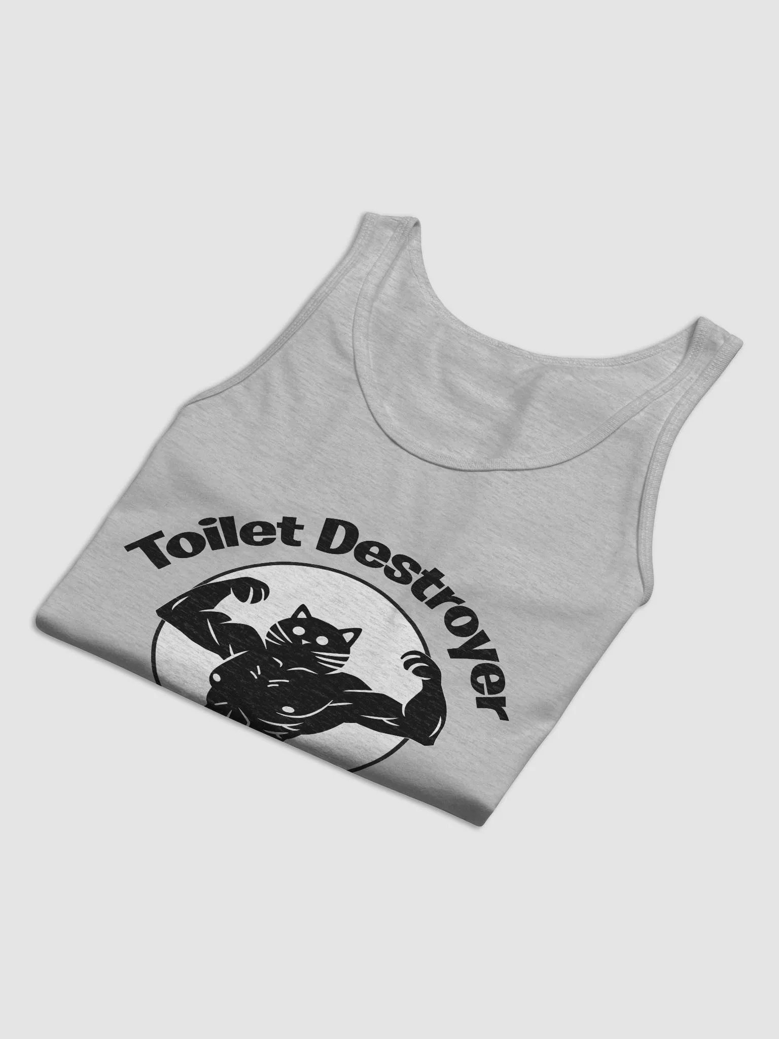 Toilet Destroyer Black Logo Tank Top product image (6)