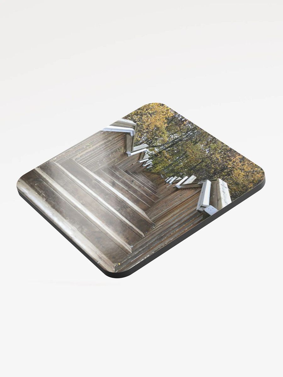 Wooden Stair Bridge Cork Coaster product image (3)