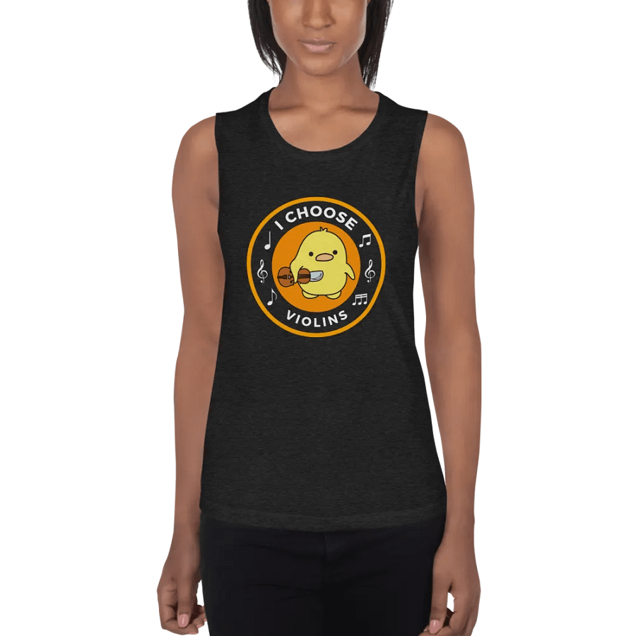 I choose violins Bella+Canvas Women's Flowy Muscle Tank product image (1)