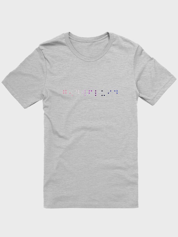 genderfluid contracted braille t-shirt product image (1)