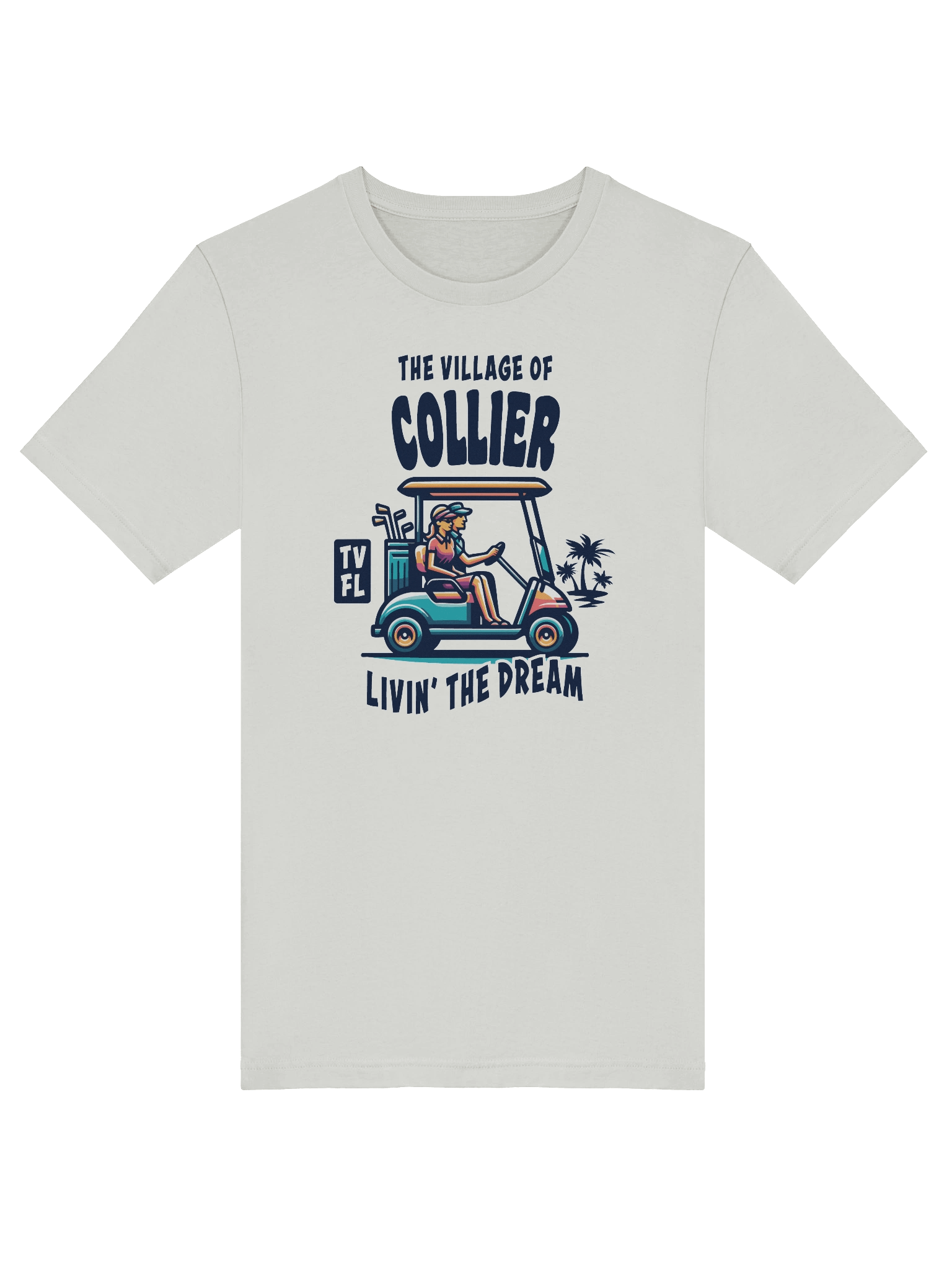 The Village of Collier TV FL Golf Cart Design T-Shirt product image (5)