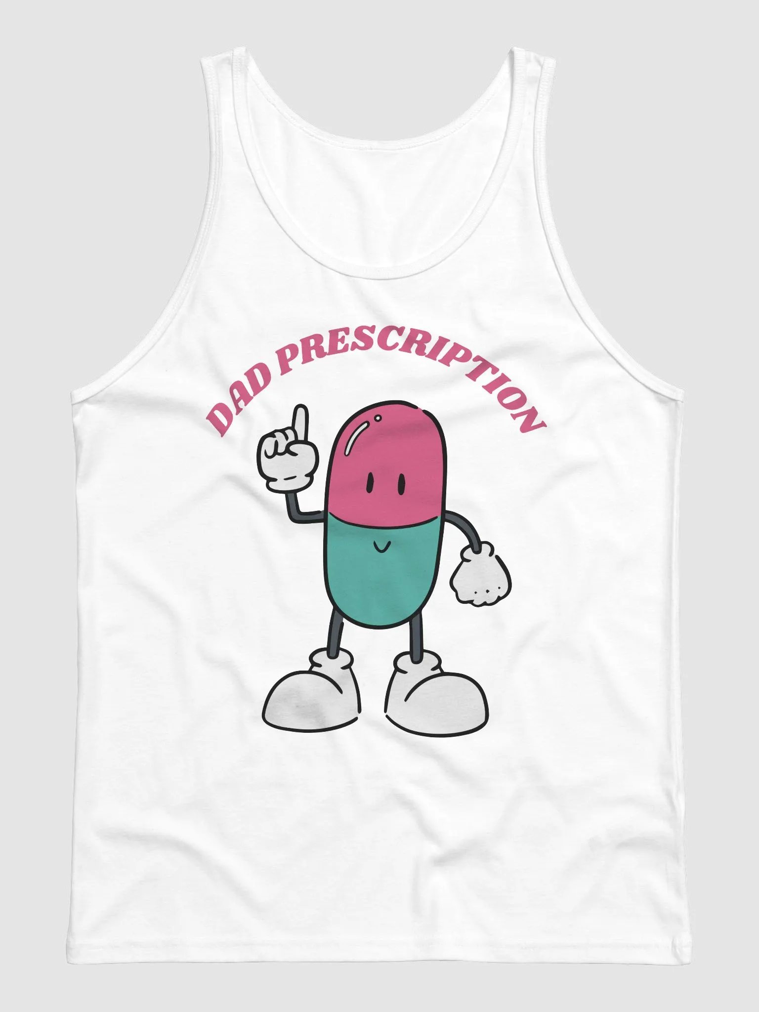 Dad, Prescription Pill Pointing Cartoon Tank product image (2)