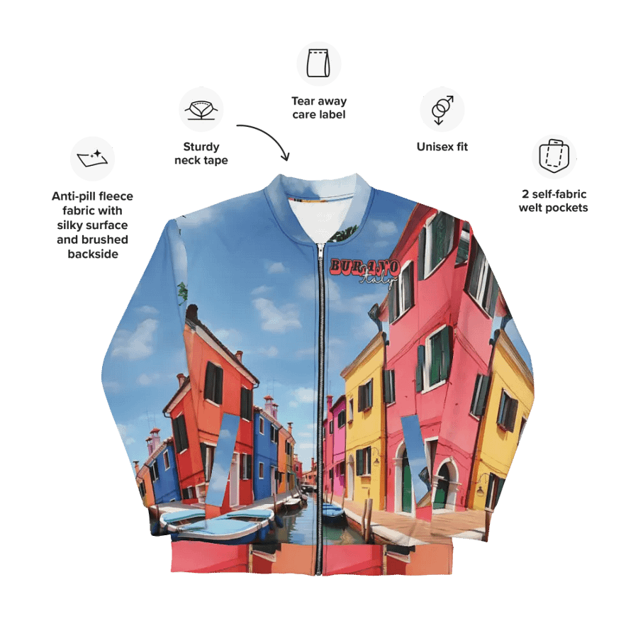 Burano Italy Bomber Jacket product image (10)