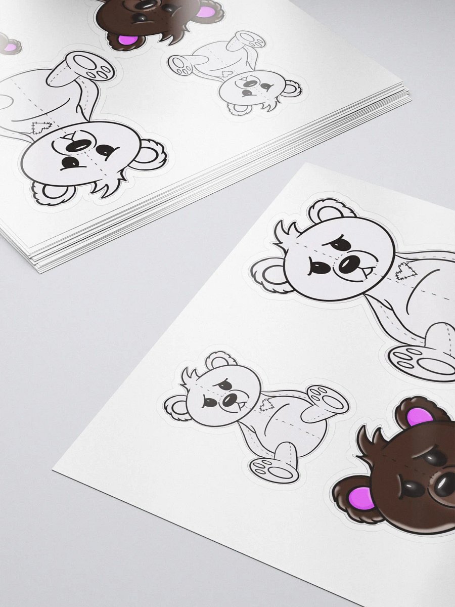 Anxious Teddy Stickers mixed product image (5)