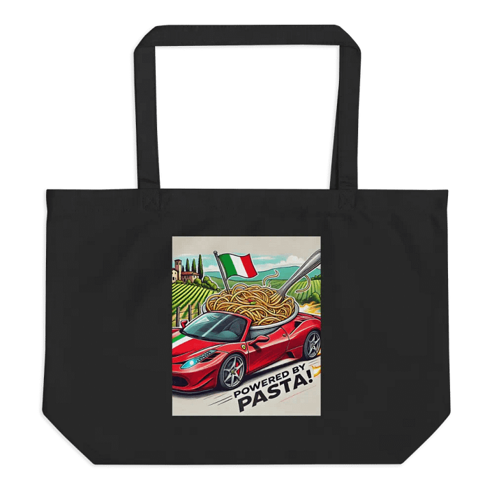 Powered by Pasta Eco Tote - Italian Themed Merch product image (1)