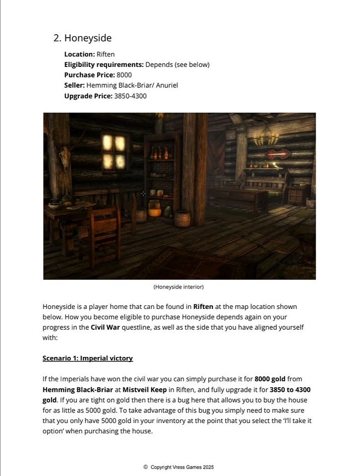[PDF Guide] How to get Every Player House in Skyrim product image (2)